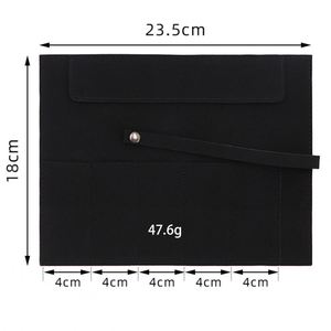 Custom logo Travel <b>Watch</b> Pouch Durable Business Bag Capacity <b>Watch</b> Storage Bag Soft PU Leather <b>Watch</b> Rolls - Product Image 2