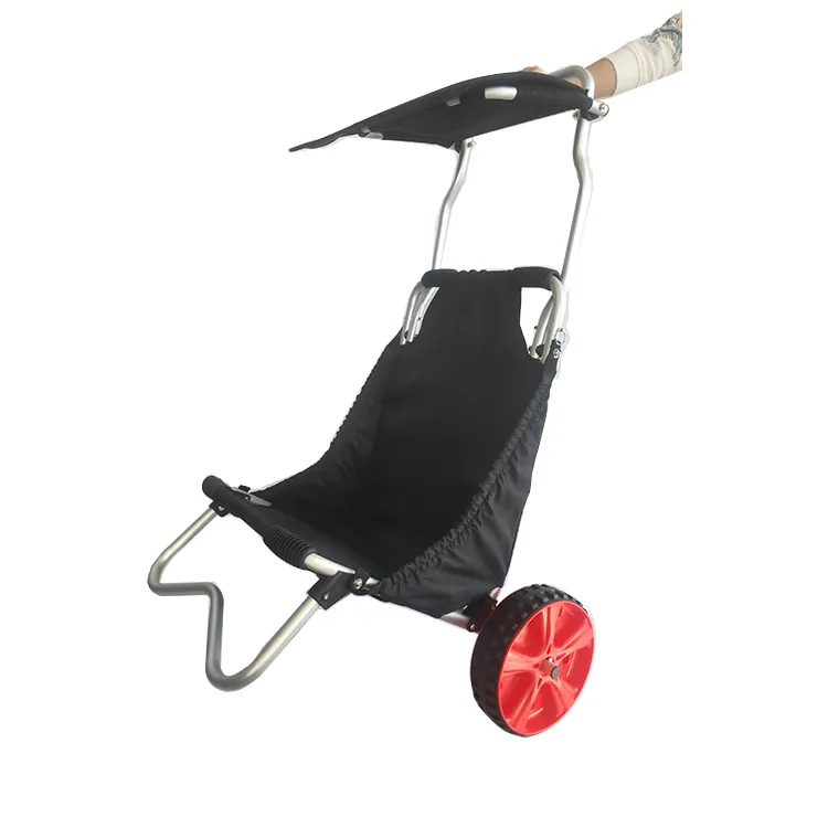 Multifunctionele Aluminium Vouwen Hand Beach Winkelwagen Fishing Winkelwagen Kajak Trolley