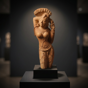 Sculpture Alasa Nayika, réplique du Musée d'Art du Temple Indien du Xe siècle - Product Image 3