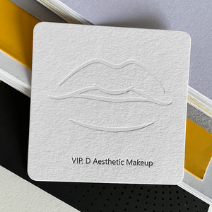 <span class=keywords><strong>Carte</strong></span> en coton 400gsm papier fait à la main <span class=keywords><strong>carte</strong></span> de vœux logo en relief personnalisé pour mariage - Product Image 6