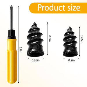 Kit de Reparación de Neumáticos Sin Cámara Todo en Uno de Bajo <span class=keywords><strong>Precio</strong></span> con Tornillos de Reparación, Cemento de Goma y Herramientas para Reparaciones de Emergencia en Motocicletas, Camiones y Bicicletas - Product Image 6