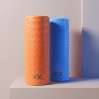 Rouleau de massage musculaire en mousse élastomère thermoplastique solide, léger et portable, personnalisé, de haute qualité, pour yoga, marque FX