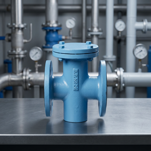 Heavy Duty Cast Iron T Type <b>Strainer</b> Class 150 Flanged Industrial Pipeline Filter With SS304 Stainless Steel <b>Mesh</b> - Product Image 3