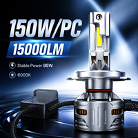 Ampoule de phare LED SFIDA K6 150W 15000LM 4575 CSP Plug and Play 6000K avec refroidissement par ventilateur pour voiture