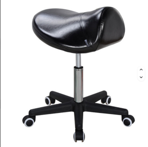 Luxury Design Oem Adjustable Salon Cutting Pu Leather <b>Saddle</b> <b>Stool</b> Rolling Swiveling Barber Chair - Product Image 1