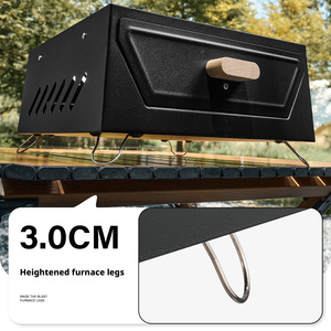 Estufa Portátil Cuadrada de Carbón para Hogar, Interior, para Tostar Té, Acampar al Aire Libre, Parrilla para Barbacoa, Calentador - Product Image 3