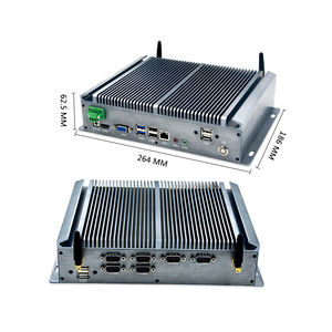 Aluminum Mini Industrial PC J4125 I3 4GB DDR4 VGA <strong>Linux</strong> OS Dual NIC Dual RS232 MSATA SSD <strong>Portable</strong> Mini PC Embedded <strong>Computer</strong> - Product Image 2