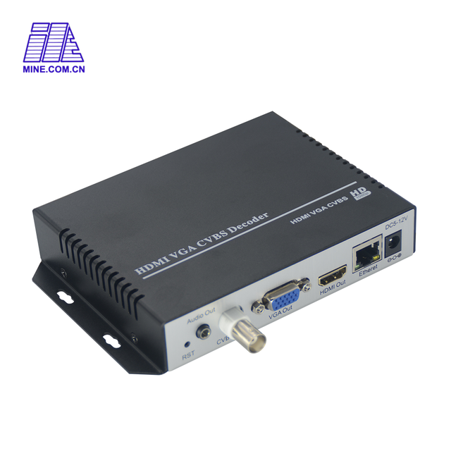 4K H.265 HDMI CVBS Video Decoder SRT RTMP UDP HLS Stream Receiver