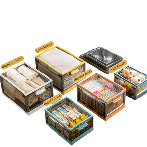 Caja de almacenamiento plegable de gran capacidad, edredones de ropa plegables, contenedor de almacenamiento, organizadores de maletero, contenedores con ruedas - Product Image 2