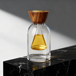 Flacone di Profumo Unico da 30ML Rotondo, Design da 50ML, Bottiglia di Vetro per Profumo da 100ML con Tappo in Legno - Product Image 5