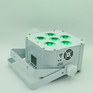 6 en 1 alto brillo 6x18W inalámbrico LED Par luz Uplights batería inalámbrico WIFI Control Par luz para comedor boda - Product Image 6