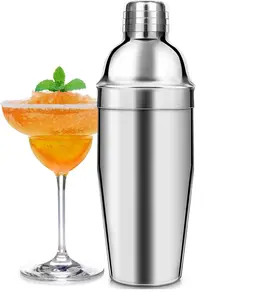 Pengocok Cocktail/Pengocok Minuman Baja Tahan Karat Tidak Bocor Pro Campur Martini Solid Yang Baik