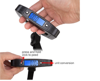 50kg 10g Poche Échelle de Bagage Numérique avec Poignée pour Voyage Portable Électronique Pesant Valise LED Affichage Balance