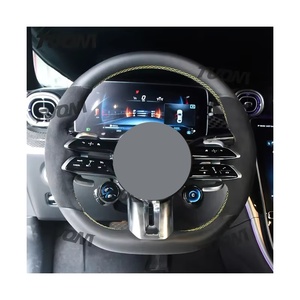 Volante de cuero de coche para Mercedes Benz <span class=keywords><strong>AMG</strong></span> G63 W212 W222 W213 W205 W211 W204 CLA CLS <span class=keywords><strong>SL500</strong></span> volante de gamuza - Product Image 1