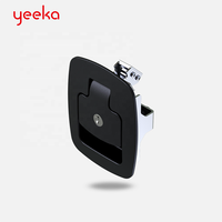 Loquet de panneau Yeeka 1701 en plastique PA noir durable pour armoires de distribution et groupes électrogènes, haute sécurité