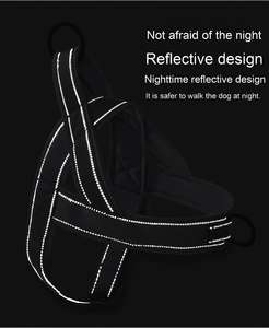 Arnés Táctico para Perro al por Mayor, de Nylon Reflectante, Chaleco Antitirones Ajustable con Correa para Pecho y Espalda, Ecológico para Caminar y Senderismo al Aire Libre - Product Image 6