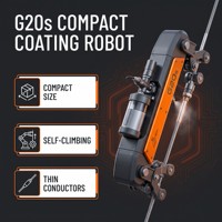 Robot de revêtement pour réseau de distribution rural, monocylindre, portable sur site