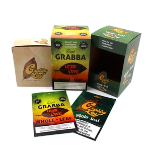 Pochette d'emballage pour cigares et tabac avec logo personnalisé et boîte <span class=keywords><strong>de</strong></span> présentation – Emballage <span class=keywords><strong>de</strong></span> tabac en feuilles entières (Grabba) - Product Image 4