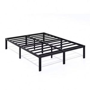 Modern Adjustable Durable <b>Iron</b> Bed Frame with Box Spring Foldable Design for Queen/King Sizes Stable Bedroom Furniture - Product Image 1