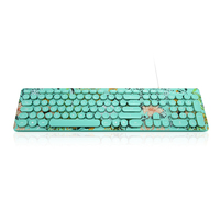 Fabricant de clavier personnalisé mignon clavier filaire de bureau rétro à touches rondes