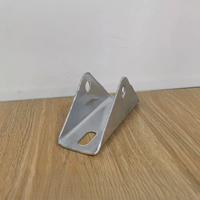 Connecteur triangulaire droit à deux trous pour support photovoltaïque, base peinte, 145*65 2mm