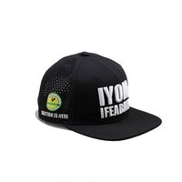 Casquette de baseball en maille à 6 panneaux de haute qualité, séchage rapide, trous de ventilation, broderie 3D, ajustée, style sportif, vente en gros