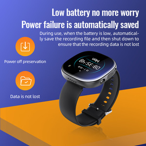 Montre connectée étanche IP65 avec écran tactile en silicone 4-256 Go 1080P 41-43 mm, caméra frontale, enregistrement audio/vidéo, autonomie de 11 à 30 jours - Product Image 6