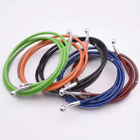 Manguera de Freno de 180 cm, Tubo para Motocicleta, Cable de Freno Hidráulico, Tubo de 10 mm, Manguera Metálica Flexible Corrugada