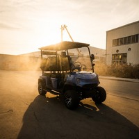 Voiturette de golf électrique Lavender Farm 2, 4 ou 6 places, moteur AC 48V 5KW, batterie au lithium, pour chariot de bouquets et chariot de séchage