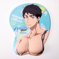 2024 En gros Tapis de souris gamer Genshin Impact personnalisé avec votre photo, thème anime, en silicone chauffant, motif dessin animé 3D, avec support de poignet antidérapant