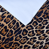 Tissu PU Écologique Imperméable en Similicuir Doux à Motif Animal Personnalisé, Imprimé Léopard pour Chaussures et Canapés
