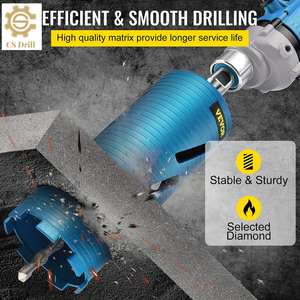 Mũi Khoan Lõi Trục 4.25 "/108 <span class=keywords><strong>Mm</strong></span> Đường Kính 5/8"-11 Với Mũi Khoan Thí Điểm & Lưỡi Dao 4.5 ", Lỗ Khoan Kim Cương Sâu 9.5"/241.3Mm - Product Image 3