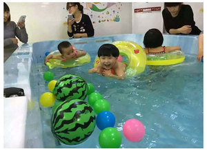 Wholesale Modern Freestanding Wood Fired Acrylic <strong>Hot</strong> Tub Baby Standing <strong>Bath</strong> Swimming Pool Air Massage Drainer Faucet Included - Product Image 5