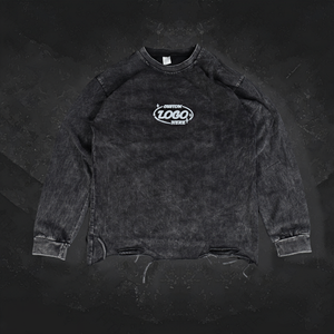 Sweat-shirt à capuche surdimensionné pour homme, imprimé personnalisé tendance, lourd, délavé à l'acide, respirant, effet usé - Product Image 2