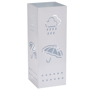 Ventilatore Portatile Quadrato Bianco a Forma di Ombrello Retrò da Esterno con Supporto <span class=keywords><strong>in</strong></span> <span class=keywords><strong>Ottone</strong></span> Stile Metà Secolo - Product Image 1