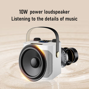 블루투스 무선 노래방 스피커 <span class=keywords><strong>2</strong></span> 개 휴대용 마이크 라디오 노래방 기계 음악 플레이어 노래 녹음기 KTV 마이크 - Product Image 6