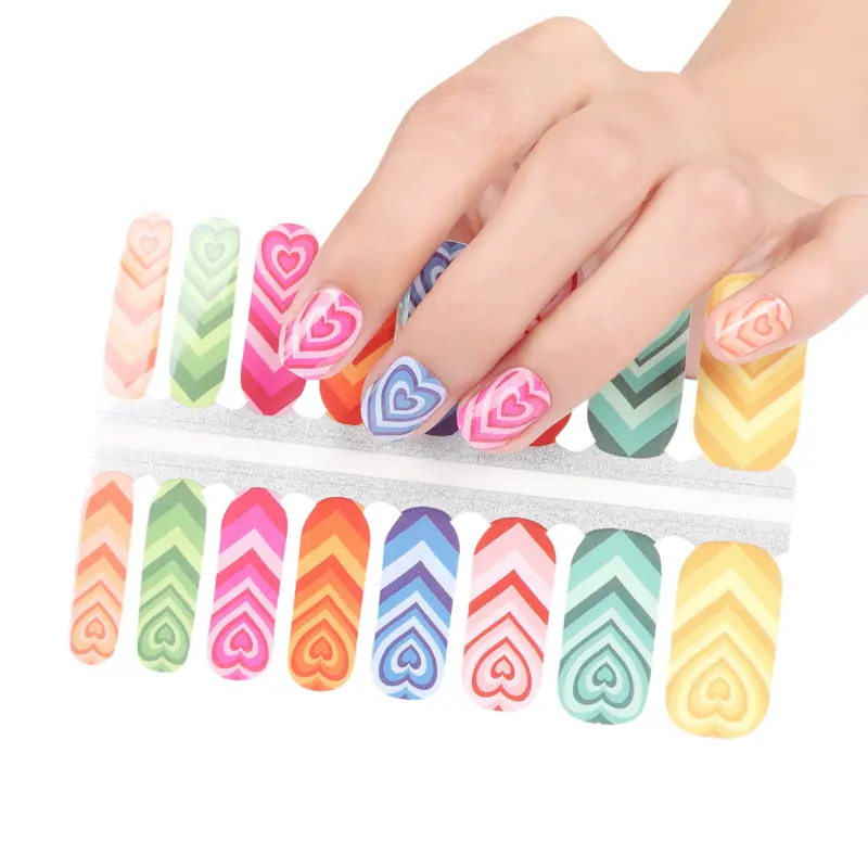Korea design Huizi factory supplier new nail art decoration polish strips