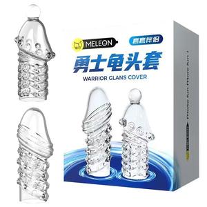 वयस्क सेक्स उत्पाद पुरुष डोंटेड reusable tpe क्रिस्टल कॉन्डम को मोटा करता है - Product Image 2