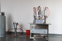 Machine de remplissage d'aérosol de boîtes de pulvérisation d'air frais d'oxygène de gaz de peinture pour le jet d'huile