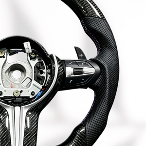 Volante de Fibra de Carbono Personalizado de Fábrica M Design para <span class=keywords><strong>BMW</strong></span> F12 F90 M3 M5 E92 E70 E90 E91 F20 F30 F10 F15 F06 - Product Image 5