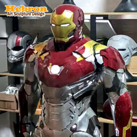 Costumes de mascotte personnalisables de la série complète Super-héros en matériaux d'impression 3D EVA, costumes de Iron Man MK1-85, costumes de festival d'Halloween