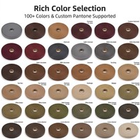 Nouvelle bande de bordure en cuir PU bicolore de cette année, couleur unie, échantillons en stock directement de l'usine chinoise, pour vêtements et textiles de maison