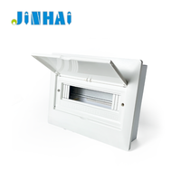 Boîtier de distribution électrique étanche en métal pour montage encastré en intérieur, haut de gamme, 12 voies, IP30, plaque en acier laminé à froid