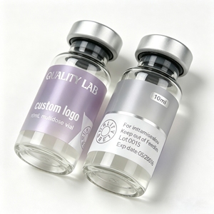 Étiquettes de flacons scellées texturées à large plage de température, autocollants anti-effraction personnalisés pour flacons de recharge de 3 ml pour stockage à chaud ou à froid - Product Image 5
