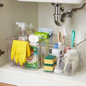 Clear Plastic Fridge Storage Box Stackable Food Organizer BPA-Free <b>Refrigerator</b> <b>Container</b> - Product Image 4