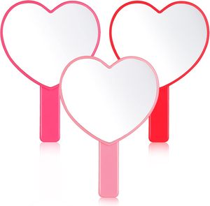 Custom Logo Heart-Shaped Compact Portable Personalized Beauty Cosmetic Mirror Tools <b>Pocket</b> Hand Single-Sided Makeup Mirror - Product Image 1