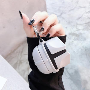Offre Spéciale 3D Mandalorian <span class=keywords><strong>casque</strong></span> Design étui pour écouteurs avec porte-clés pour Airpods Pro Cool Figure dessin animé Style couverture pour <span class=keywords><strong>Airpod</strong></span> 1/2 - Product Image 5