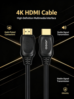 Ultra 4K untuk Kabel 60Hz 24K Berlapis Emas Kontak Koaksial PVC HDTV dengan Ethernet untuk Home Theater PC DVD TV Monitor