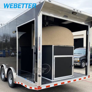 WEBETTER Cuisine mobile <span class=keywords><strong>Four</strong></span> à <span class=keywords><strong>pizza</strong></span> Feu de <span class=keywords><strong>bois</strong></span> Food Trucks BBQ Food Concession Remorques Food Truck Remorque avec porche à vendre - Product Image 6