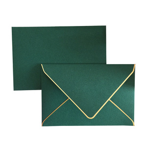 Busta di carta perlata multicolore personalizzata biglietto d'invito per matrimonio busta di carta di ringraziamento <span class=keywords><strong>con</strong></span> Logo in lamina d'oro - Product Image 5